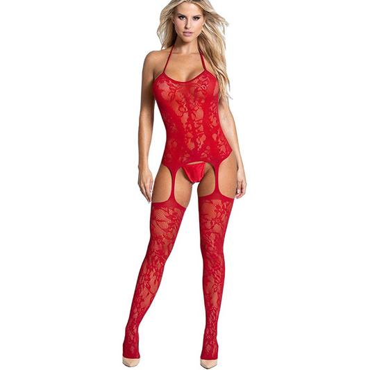 Women's Fishnet Bodystocking Crotchless Bodysuit