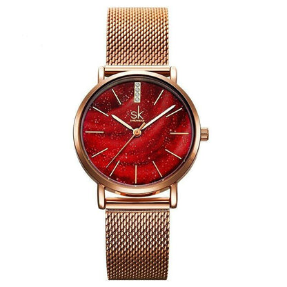 Women's Starry Stainless Steel Strap Quartz Watch