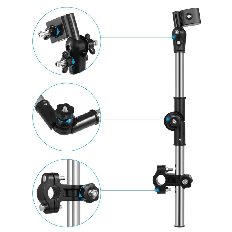 Adjustable Umbrella Mount Stand For Bike, Stroller, Wheel Chair, Golf Cart