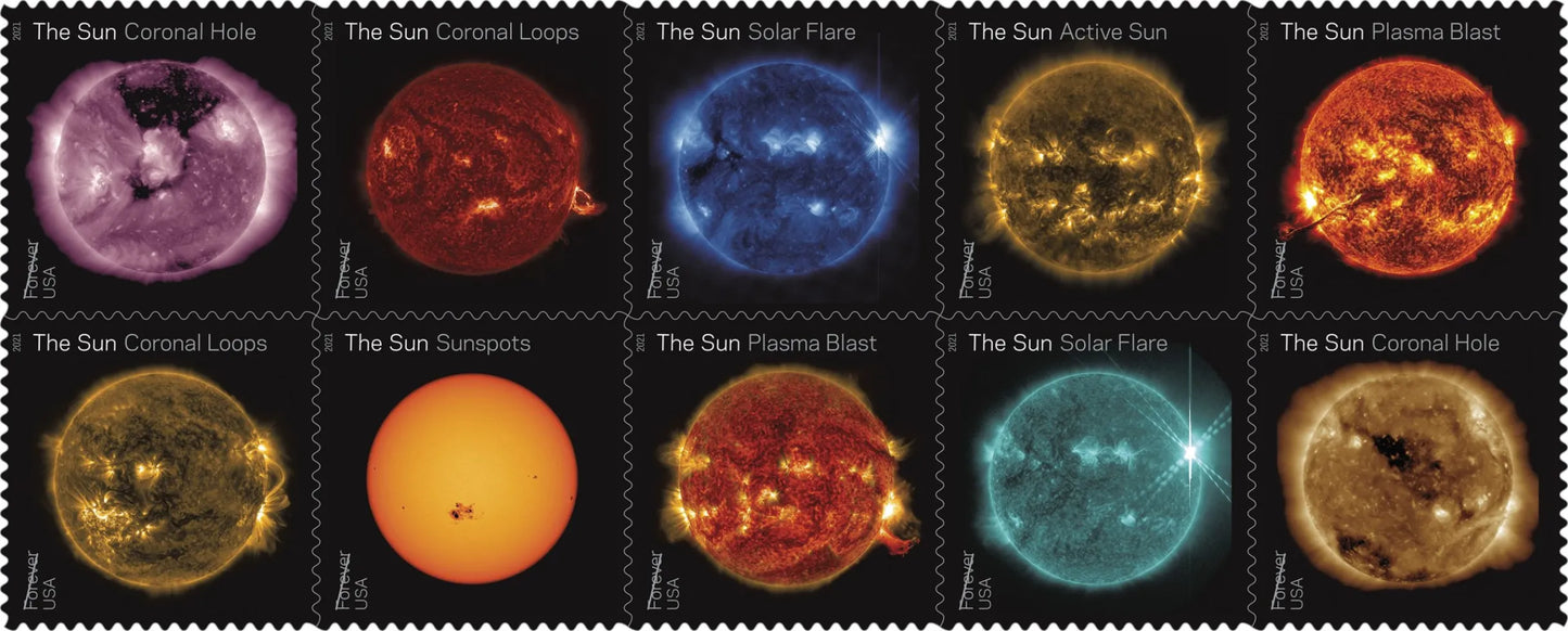 USPS Sun Science Forever Stamps - One Sheet
